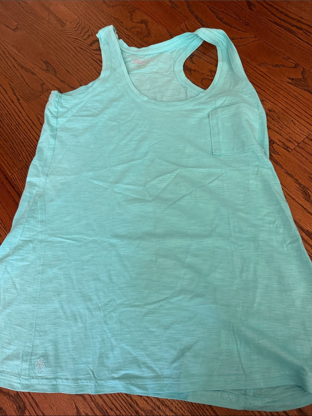 Women's Like New Lily Pulitzer Mint Green Tank Top with Pocket